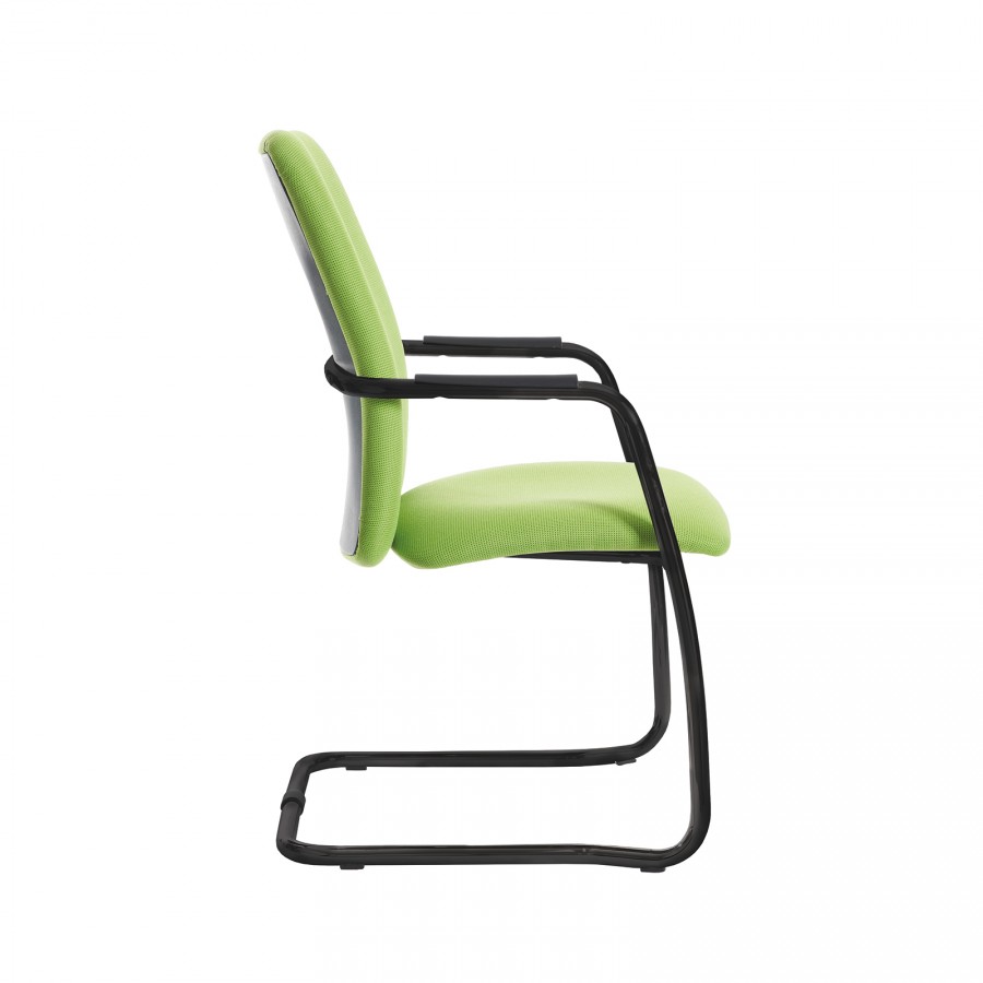 Tuba High Back Cantilever Fabric Visitor Chair